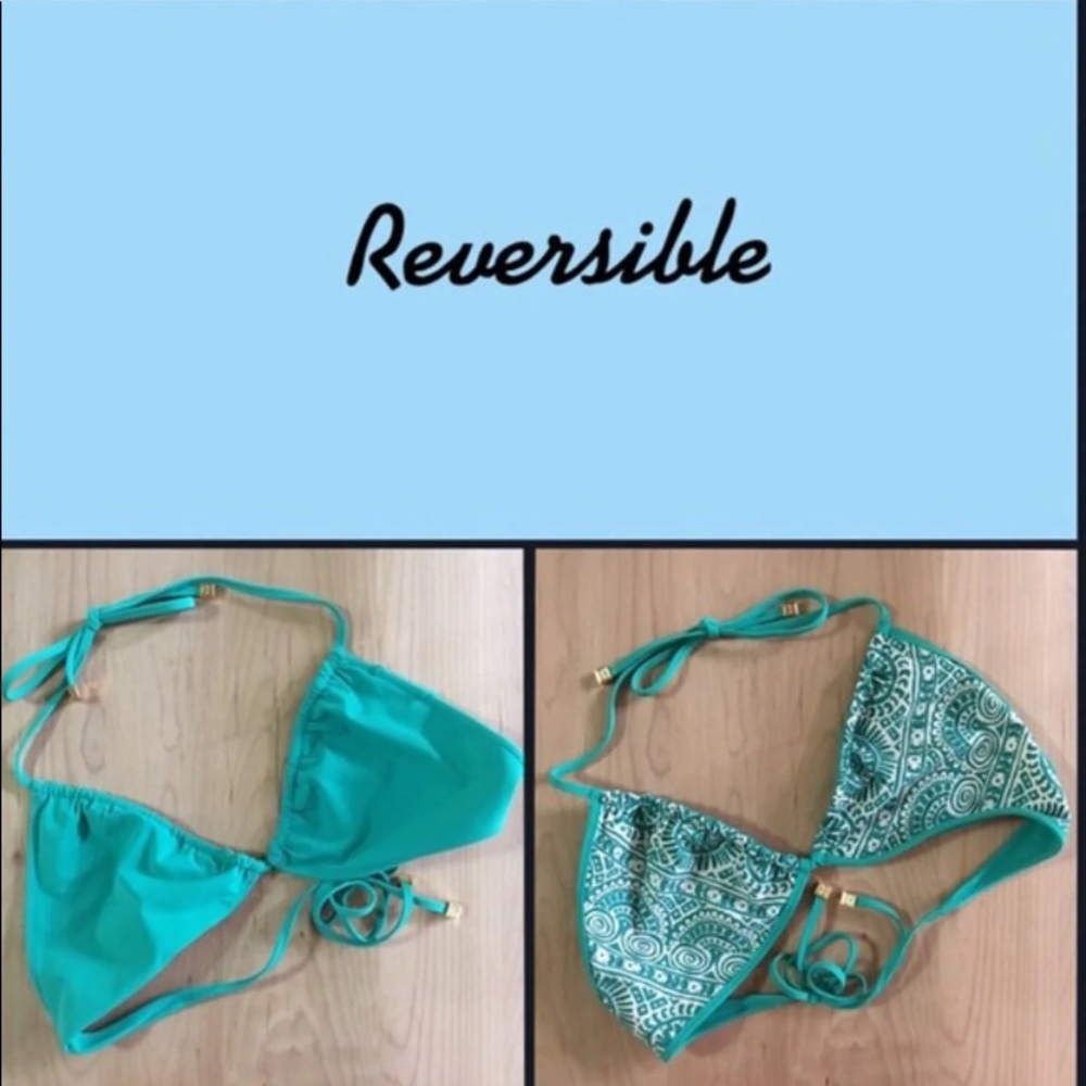 NWT! Tory Burch Reversible Bikini Top